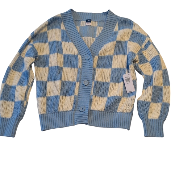 Old Navy Other - NWT Blue and Cream Checkered Sweater